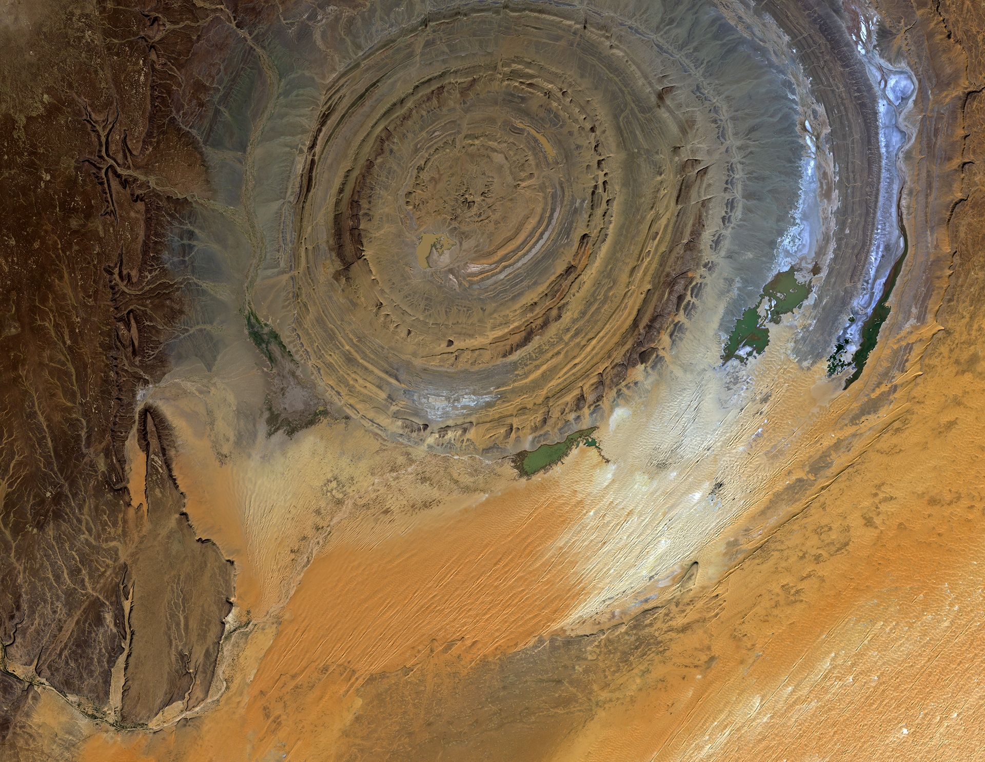 <span>Структура Ришат, Мавритания / </span>©JAXA/ESA