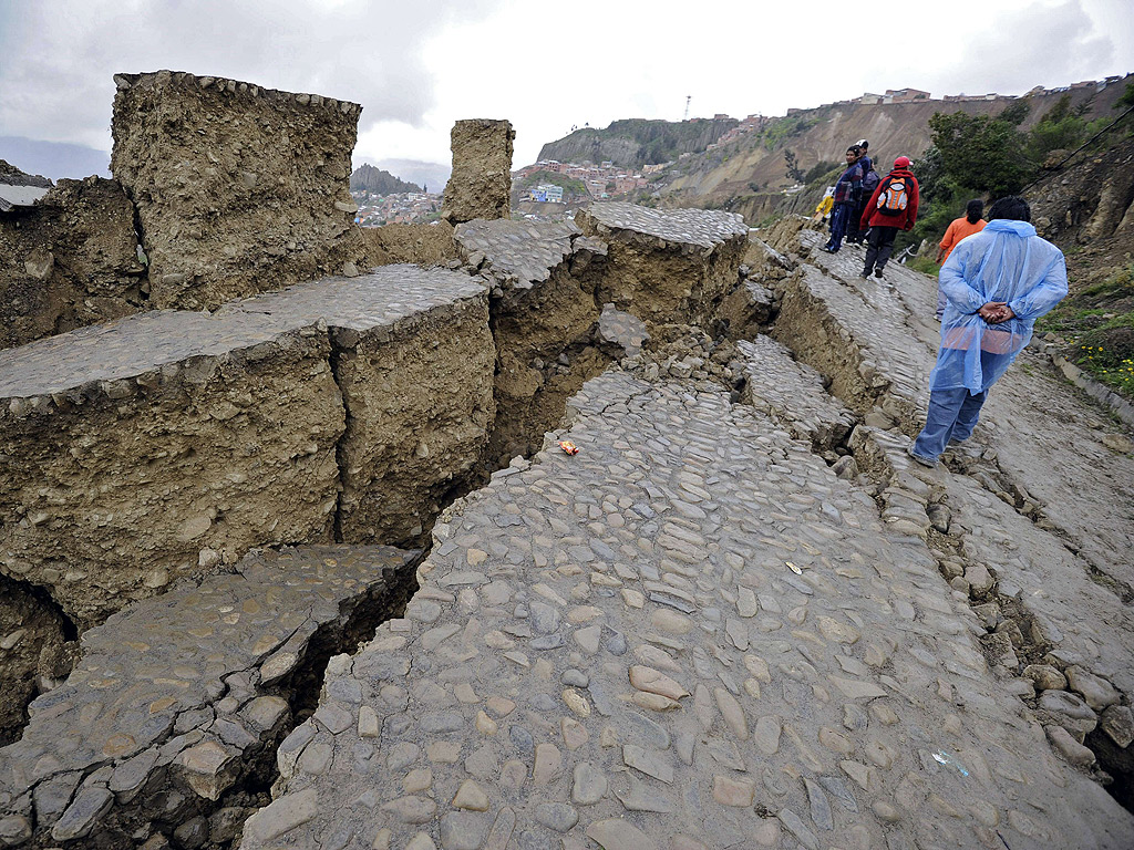 <span>Последствия оползней в Боливии / </span>©AFP